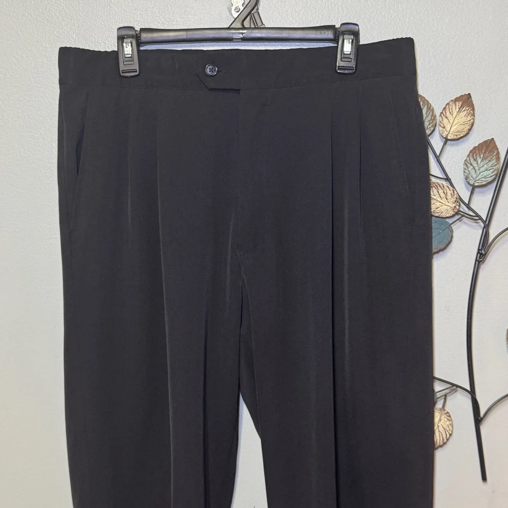 Smitty Officials Black Dress Pants Size 35 Pleated Referee Uniform Trousers NWOT